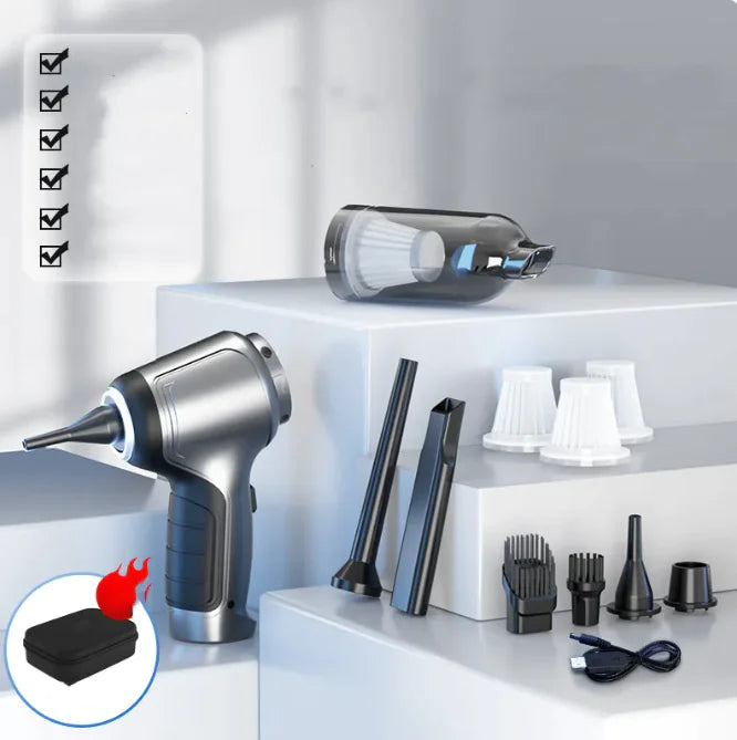 Portable Car Vacuum- Home car dual purpose vacuum cleaner Style classification