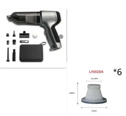 Portable Car Vacuum- Home car dual purpose vacuum cleaner Style classification